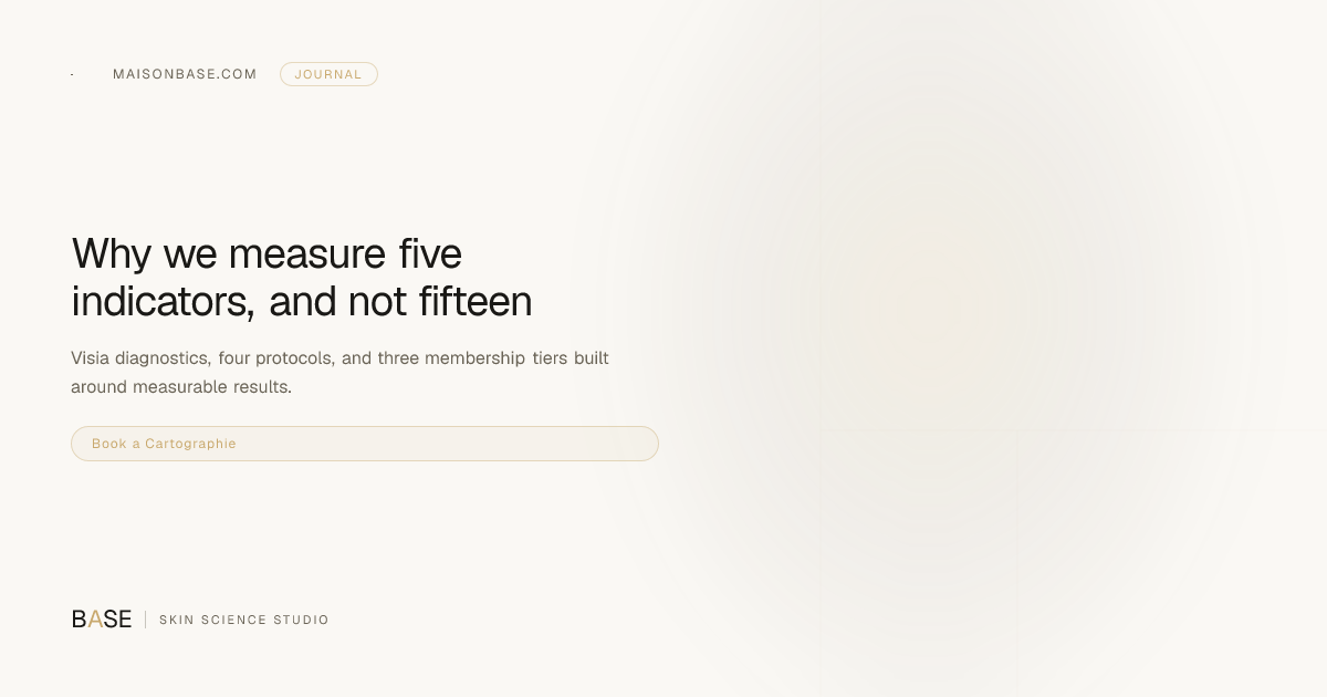Why we measure five indicators, and not fifteen | BASE Journal